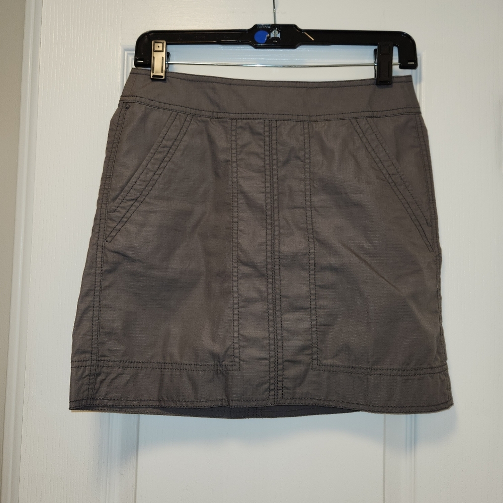 Gray cotton skirt, Size 0P